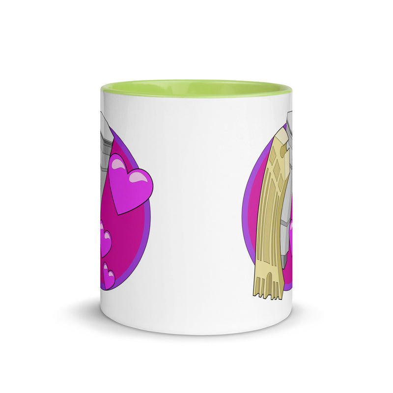 Stylistic Love Affair Mugs with Colour Inside