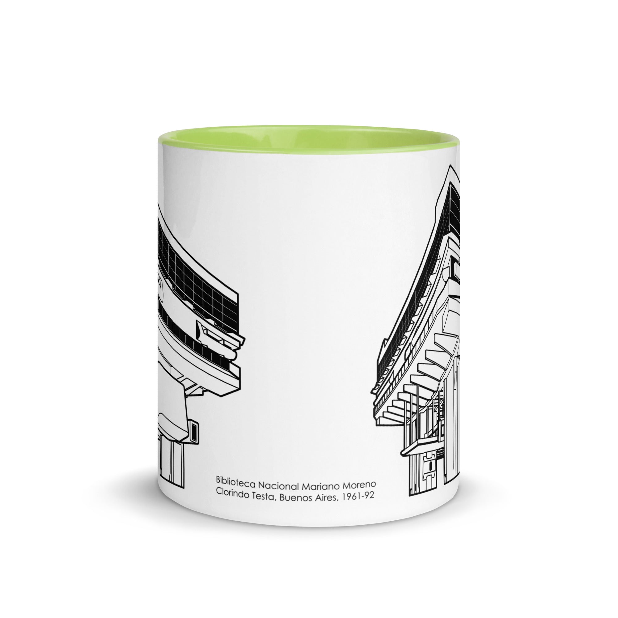 Biblioteca Nacional Mariano Moreno Different Colored Mugs