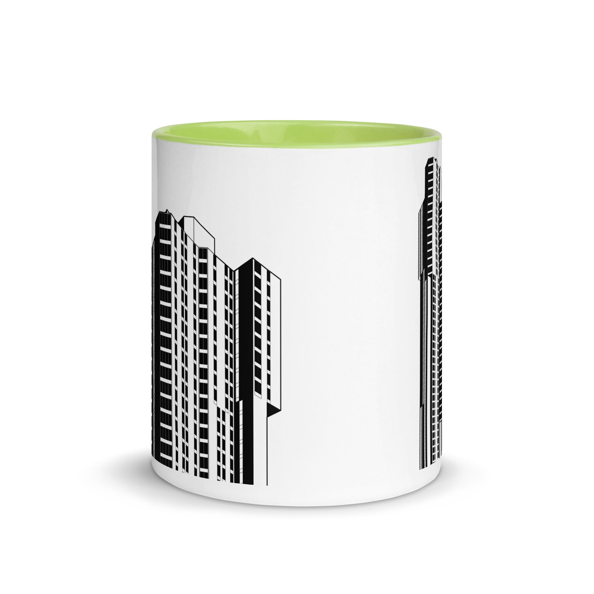 River Park Tower Different Coloured Mugs