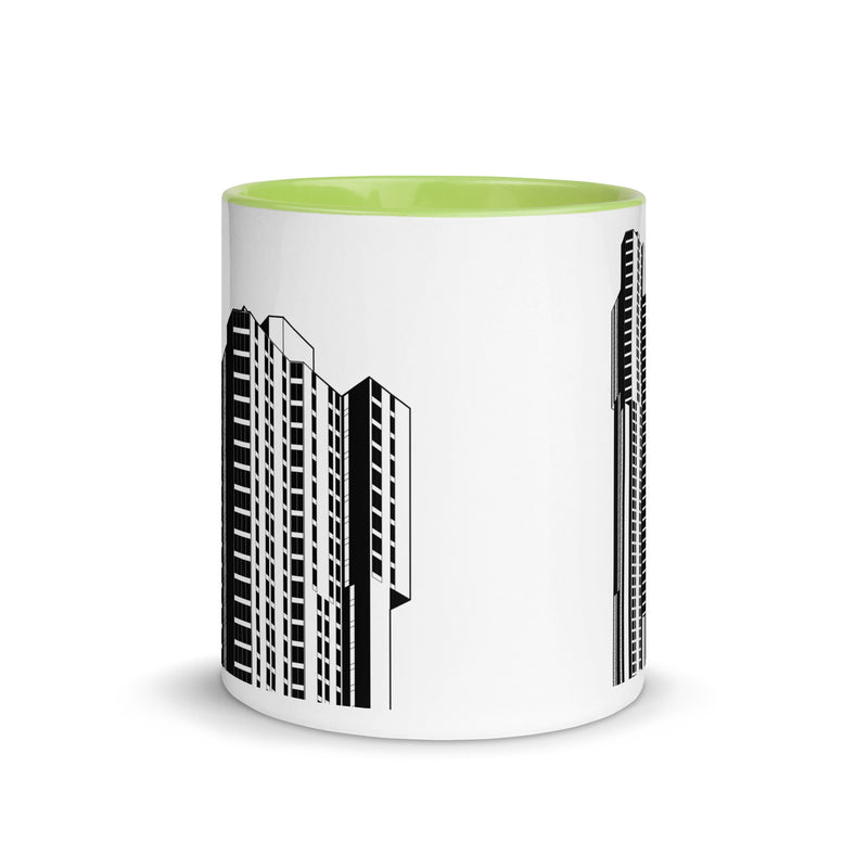 River Park Tower Different Coloured Mugs