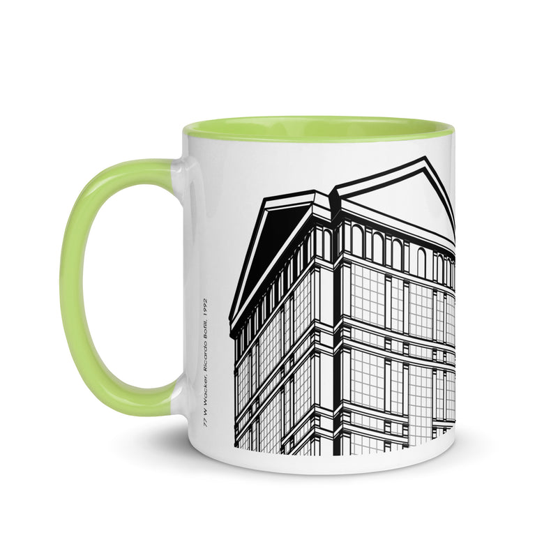 77 West Wacker Different Coloured Mugs