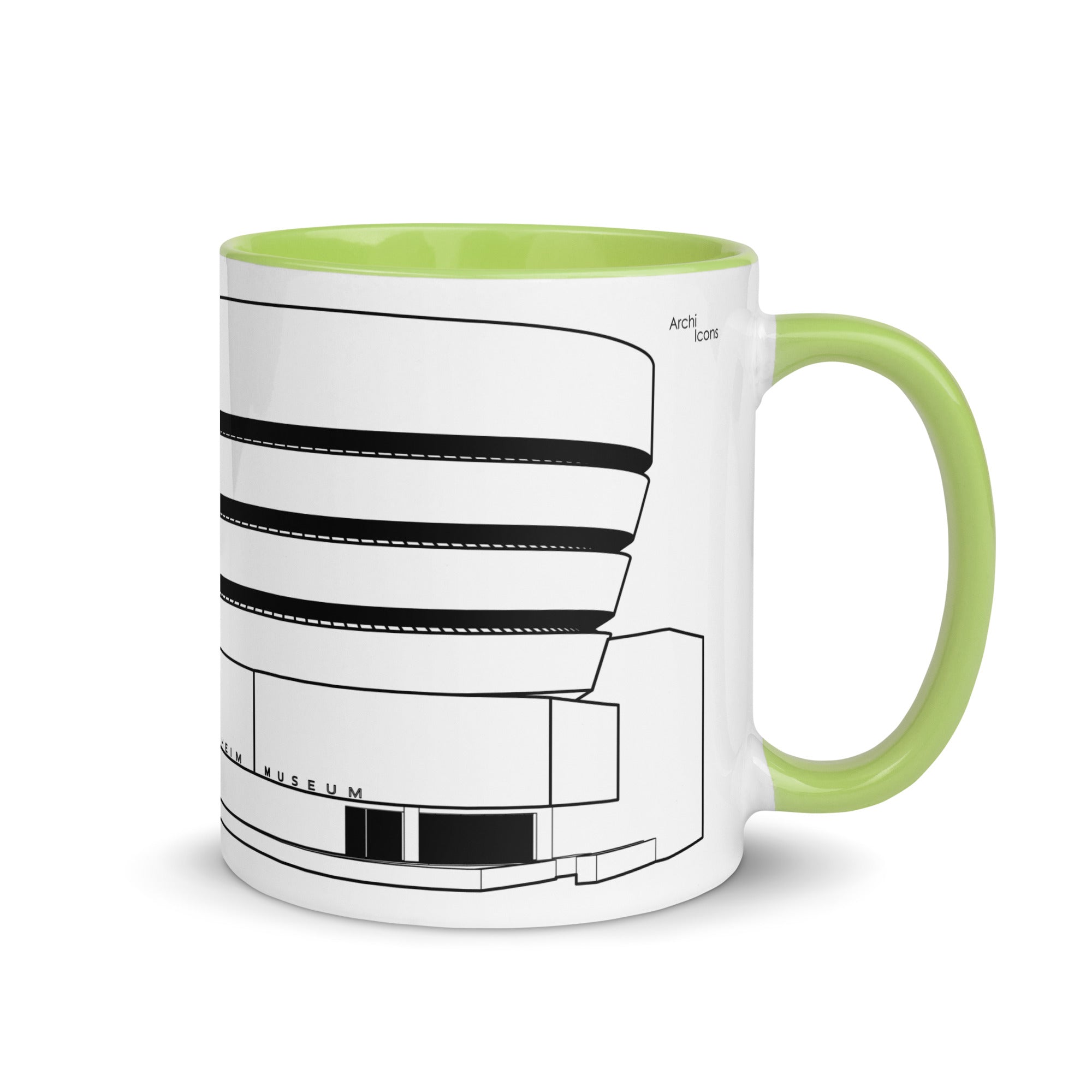 Solomon R. Guggenheim Museum Different Coloured Mugs