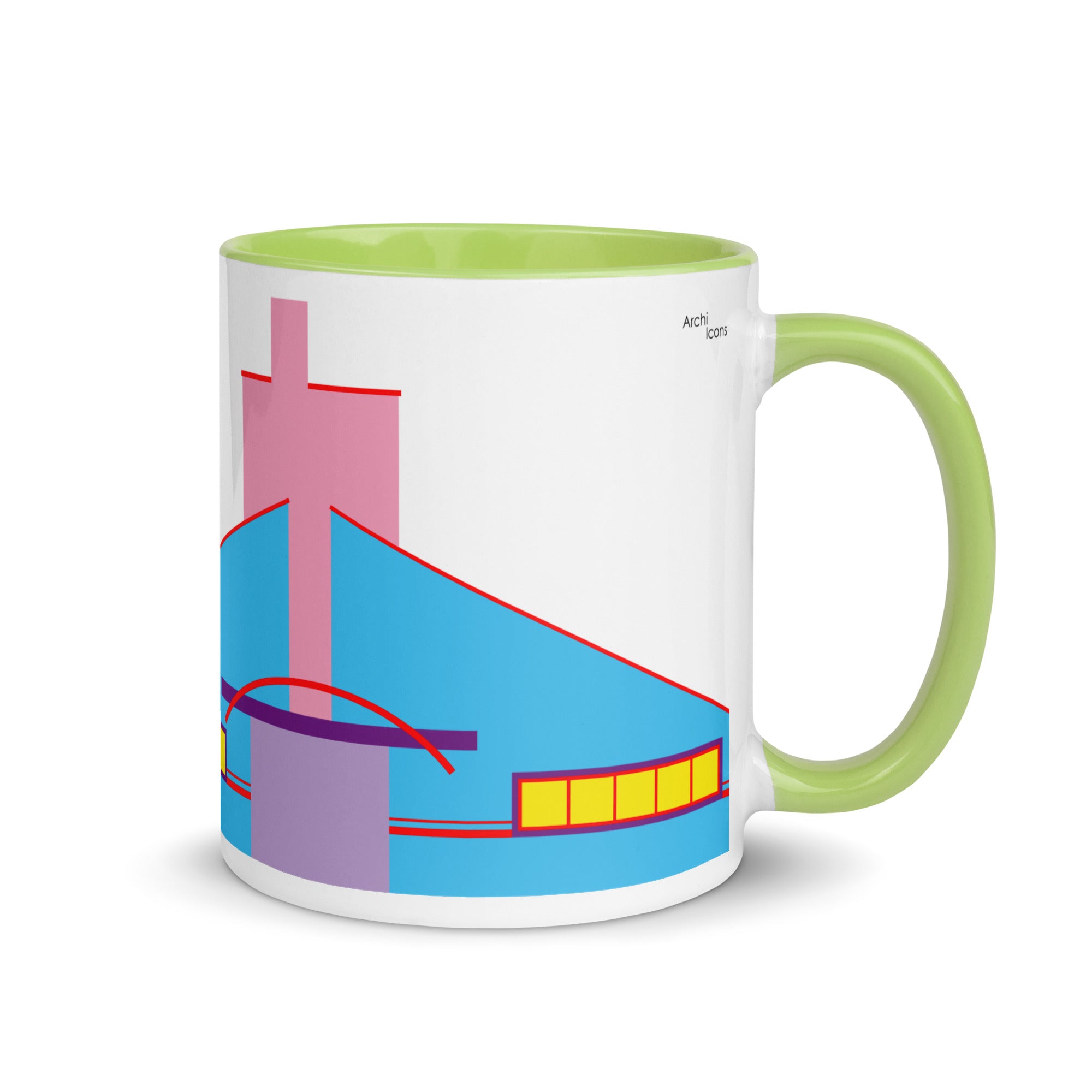 Vanna Venturi House Different Colored Mugs