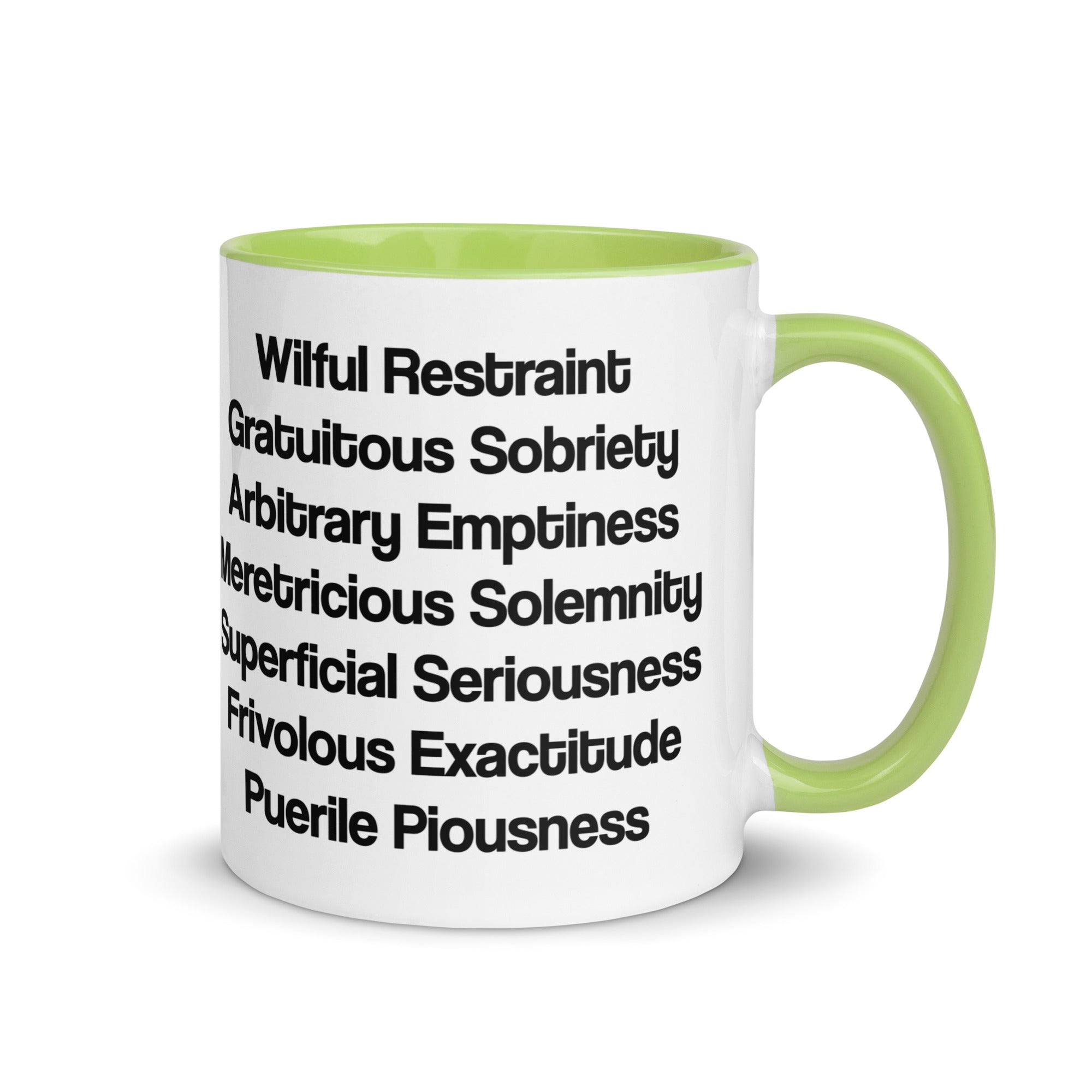 The Seven Deadly Sins of Architecture & Design Different Coloured Mugs