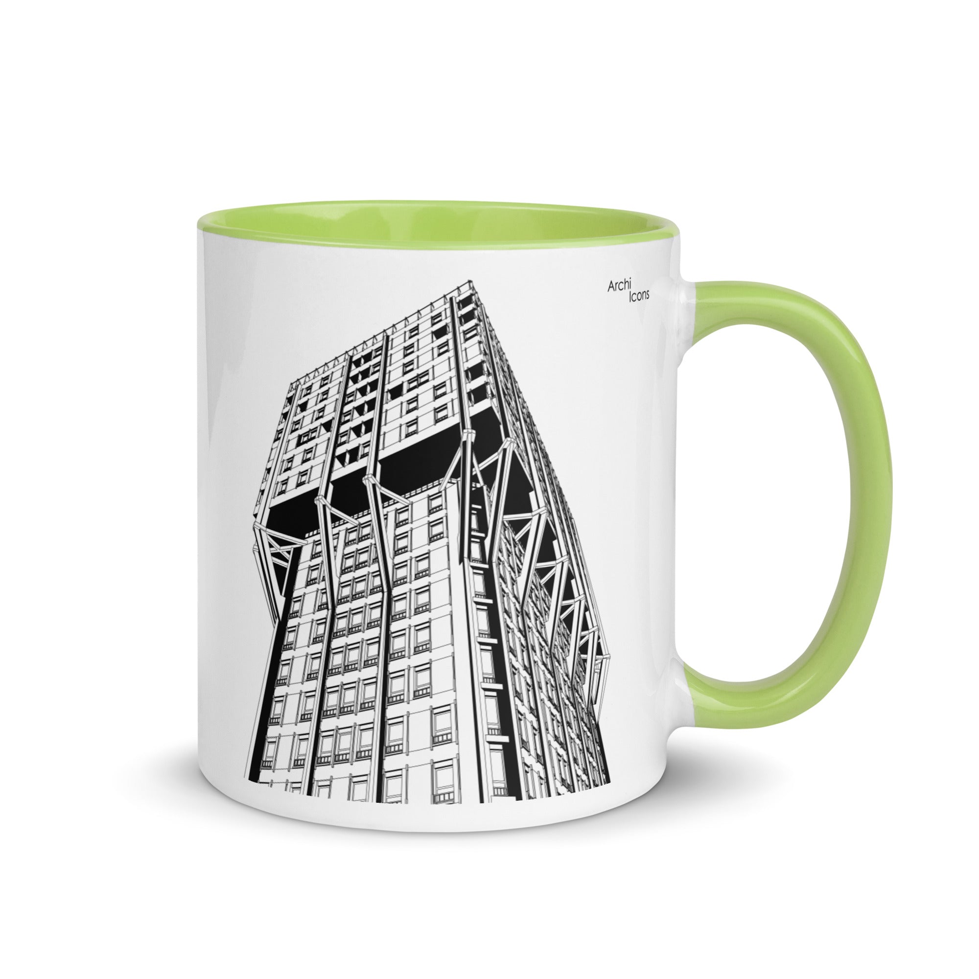 Torre Velasca Different Coloured Mugs