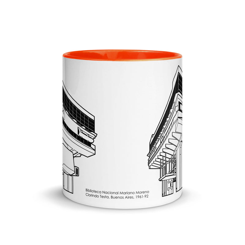 Biblioteca Nacional Mariano Moreno Different Colored Mugs