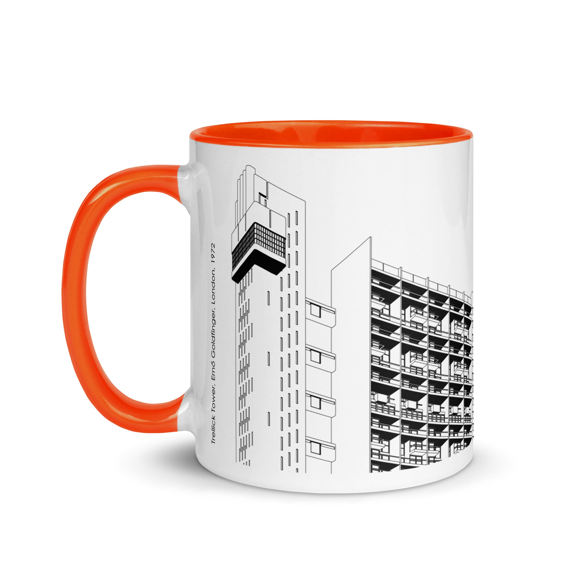 Trellick Tower Different Coloured Mugs