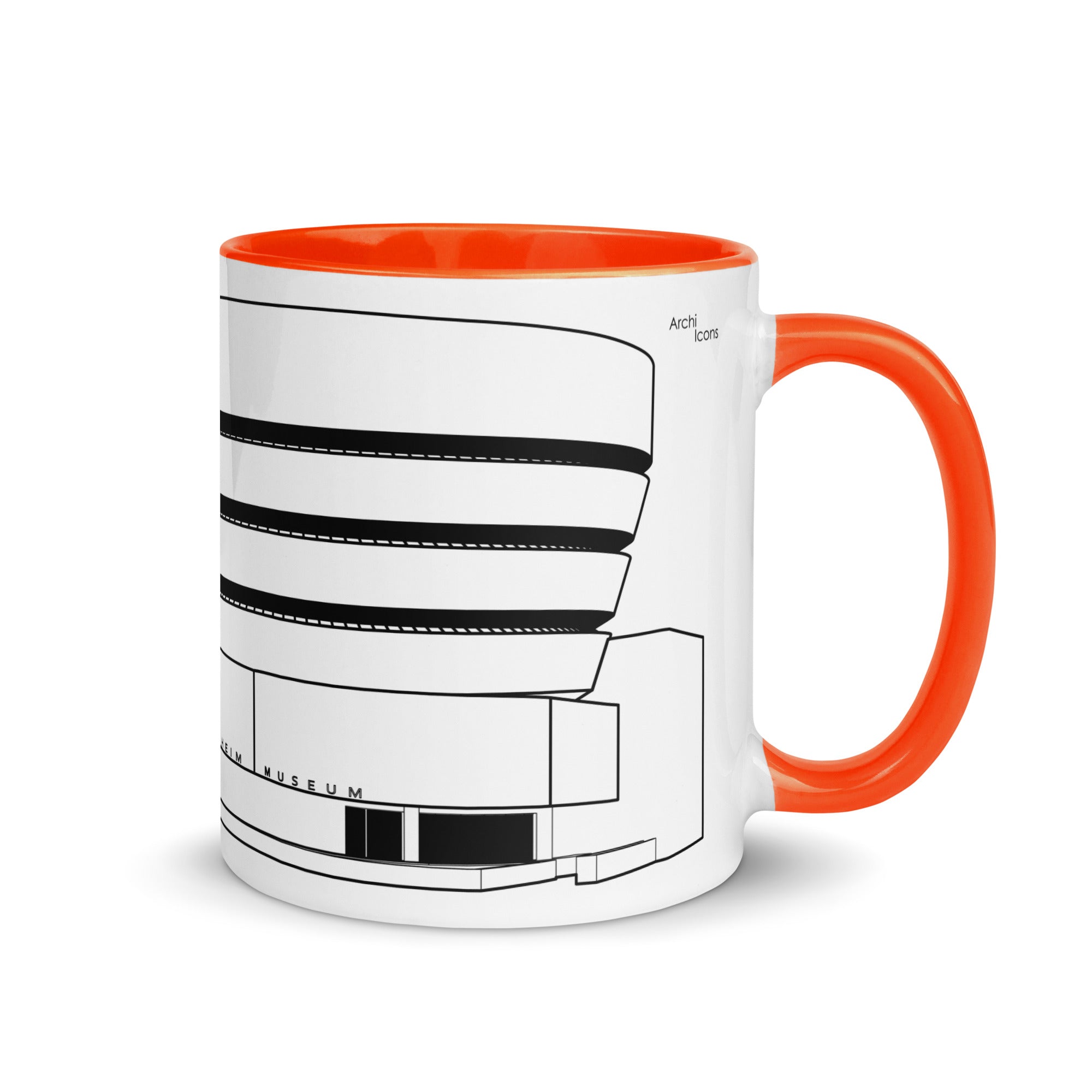 Solomon R. Guggenheim Museum Different Coloured Mugs