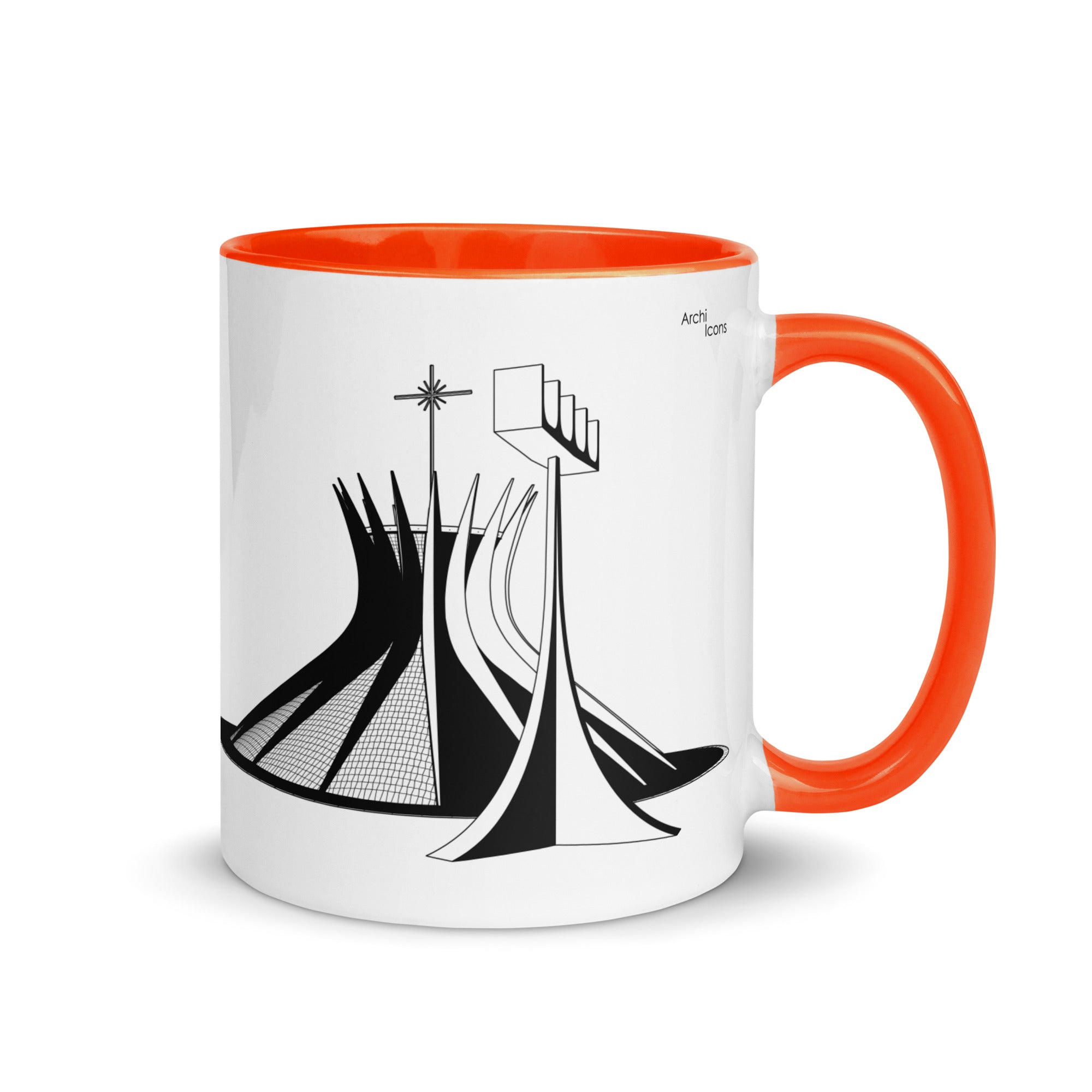 Brasilia Cathedral Different Coloured Mugs