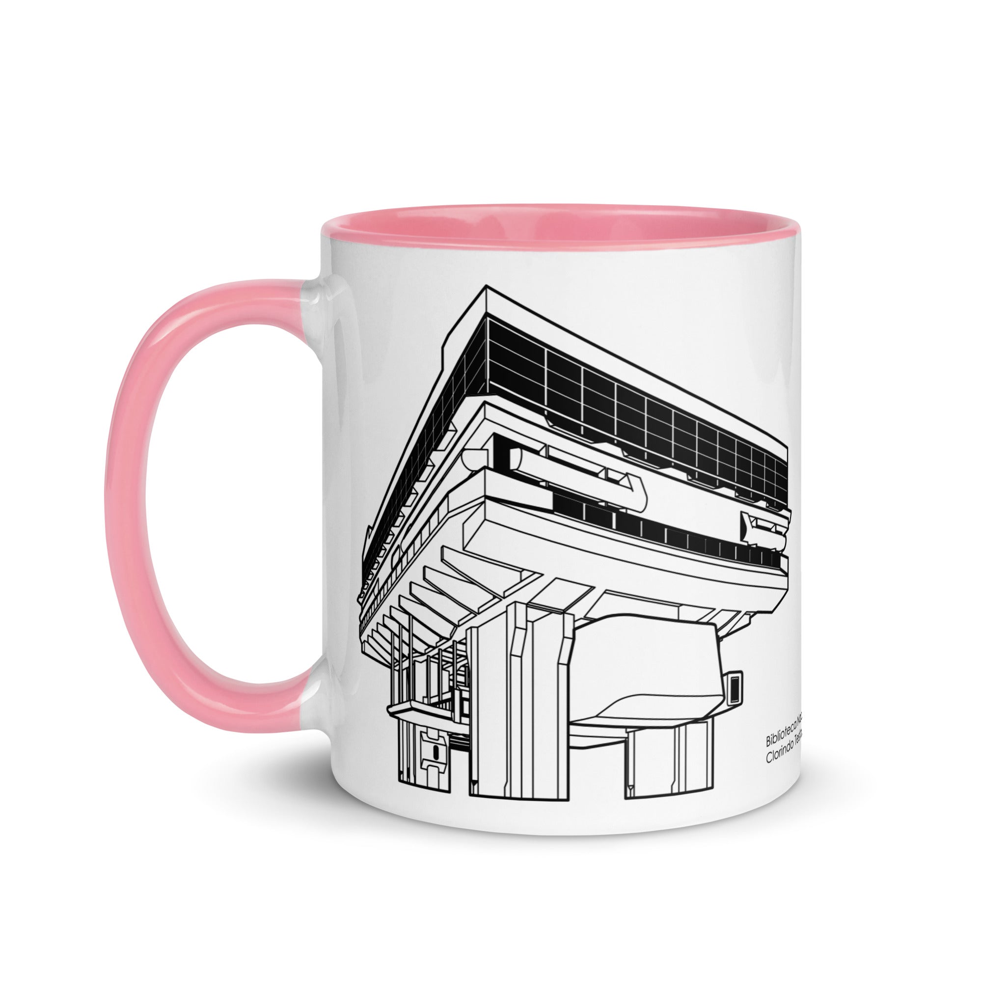 Biblioteca Nacional Mariano Moreno Different Colored Mugs