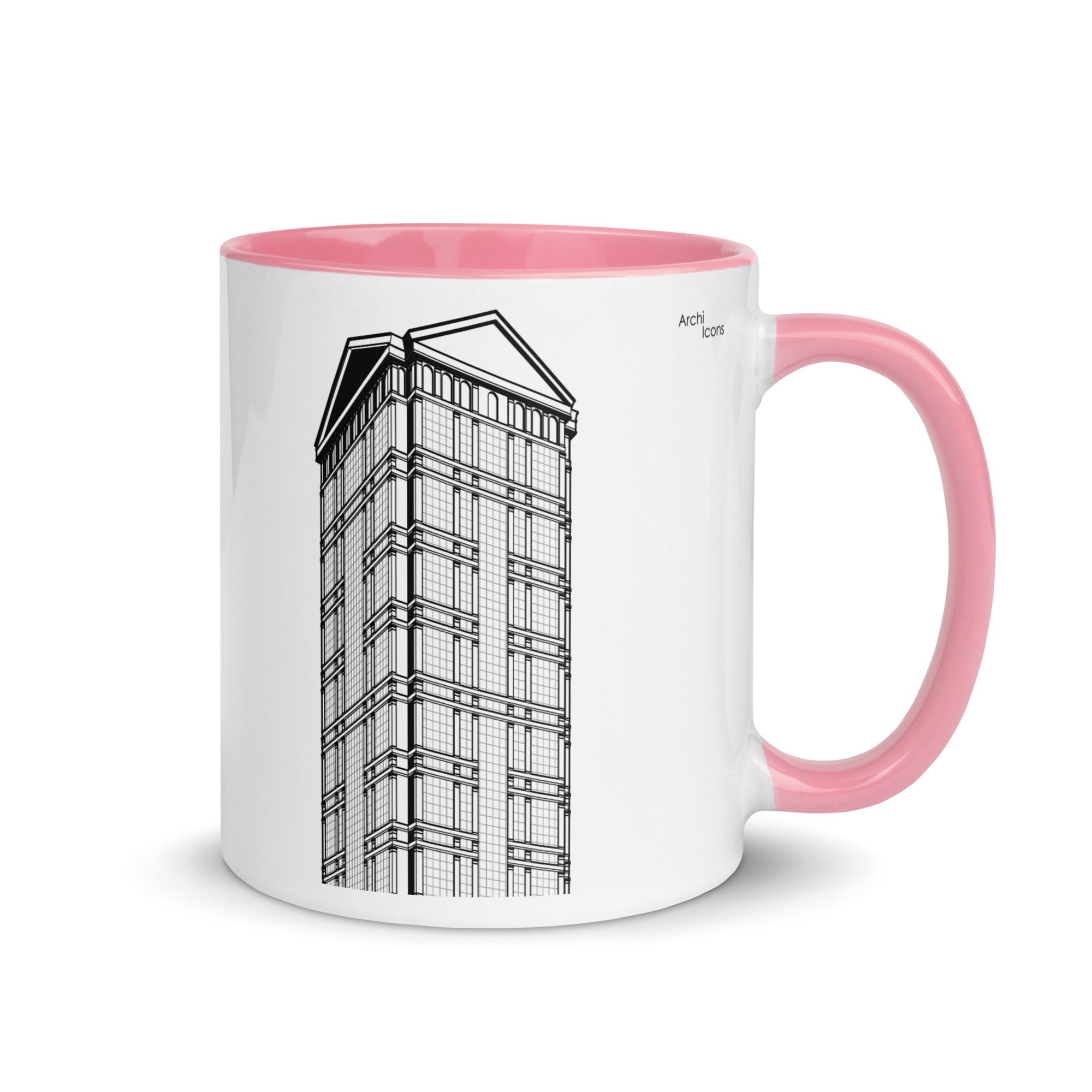 77 West Wacker Different Coloured Mugs