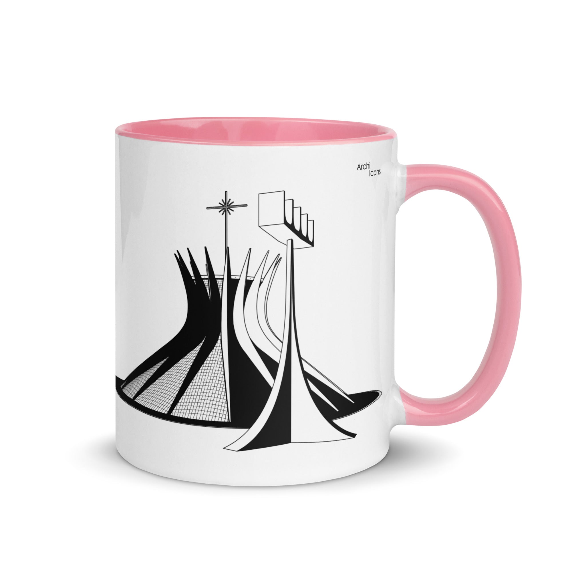 Brasilia Cathedral Different Coloured Mugs