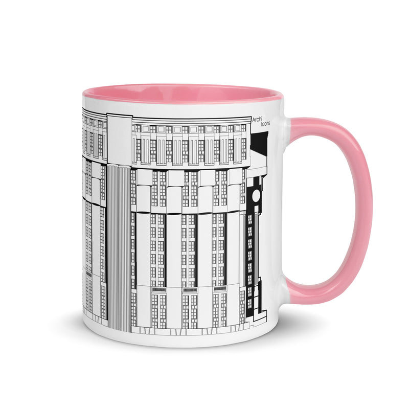 Les Espaces d'Abraxas Eastern Elevation Different Coloured Mugs