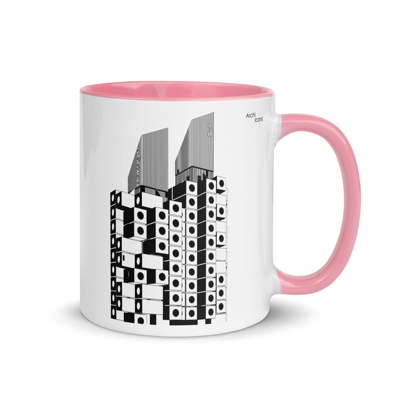 Nakagin Capsule Tower Different Coloured Mugs