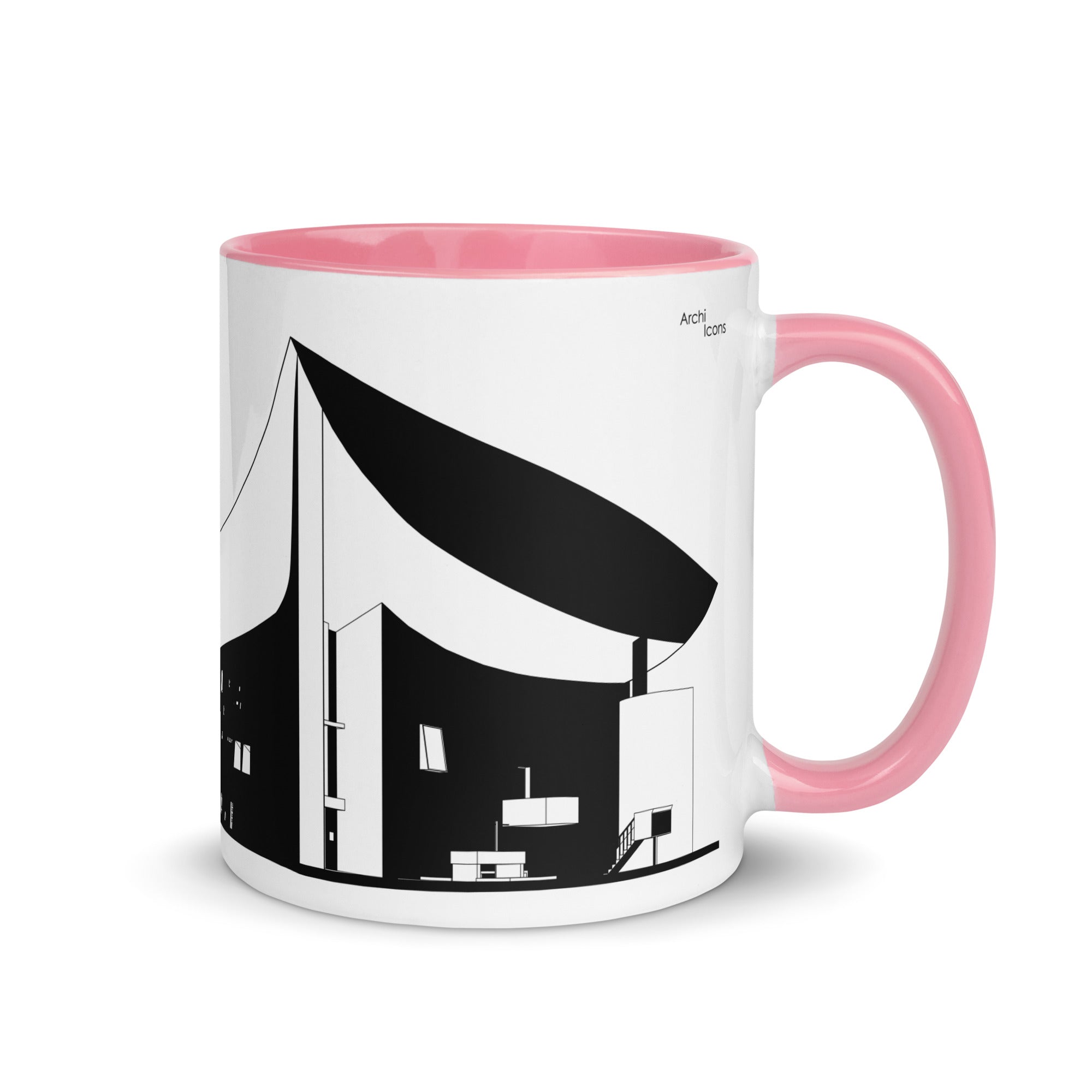 Notre-Dame du Haut Different Coloured Mugs