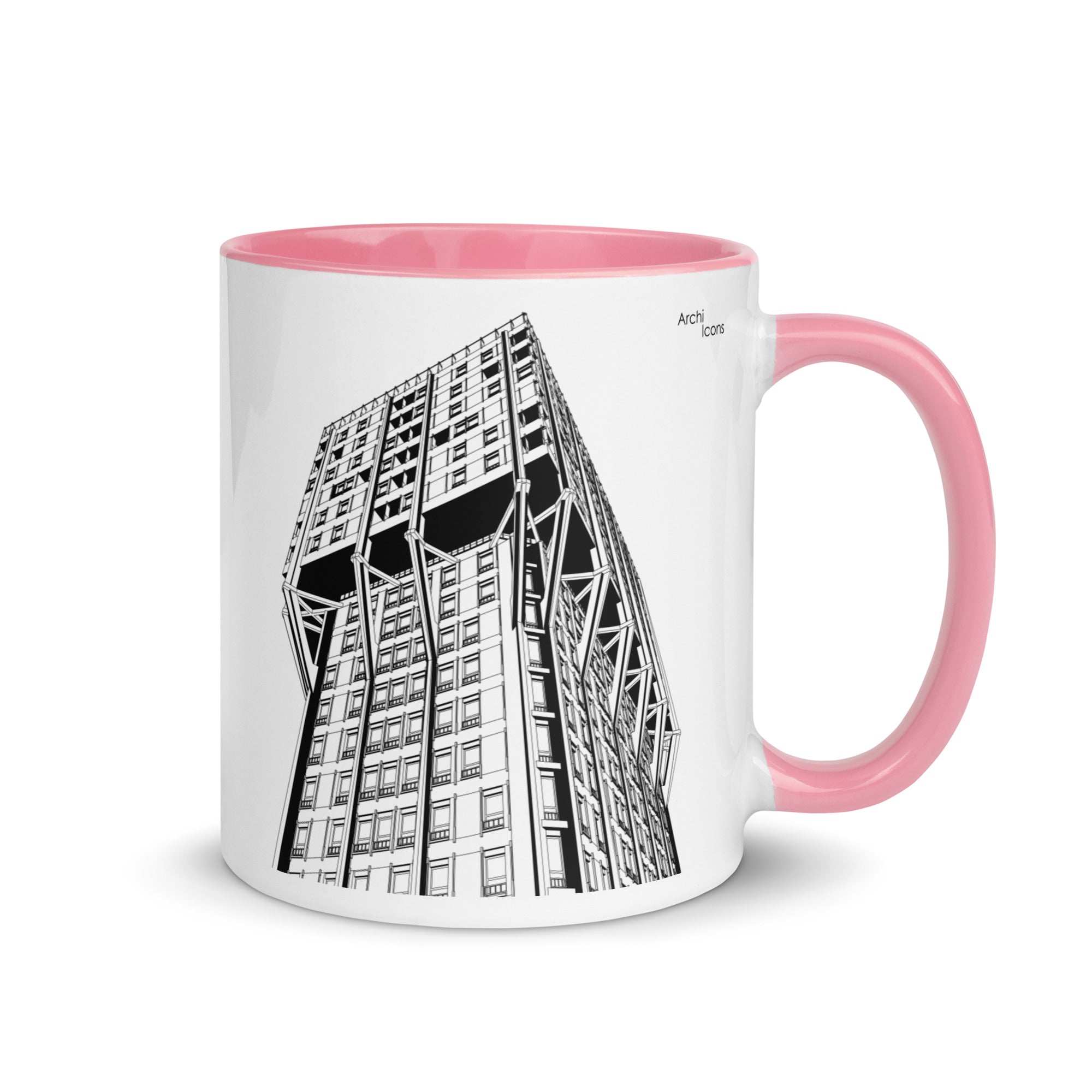 Torre Velasca Different Coloured Mugs