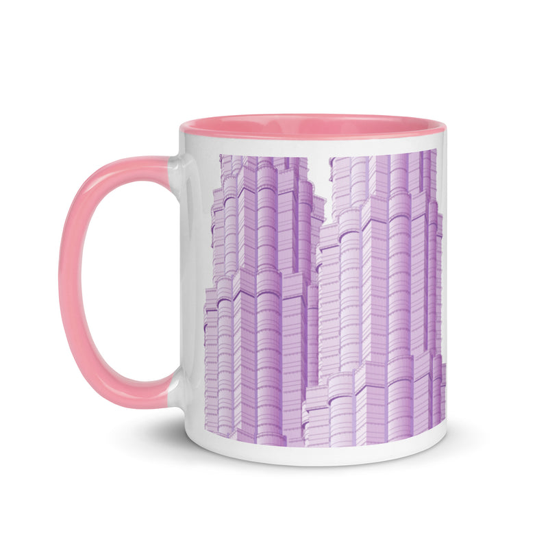 Petronas Towers Blue, Yellow or Pink Mug