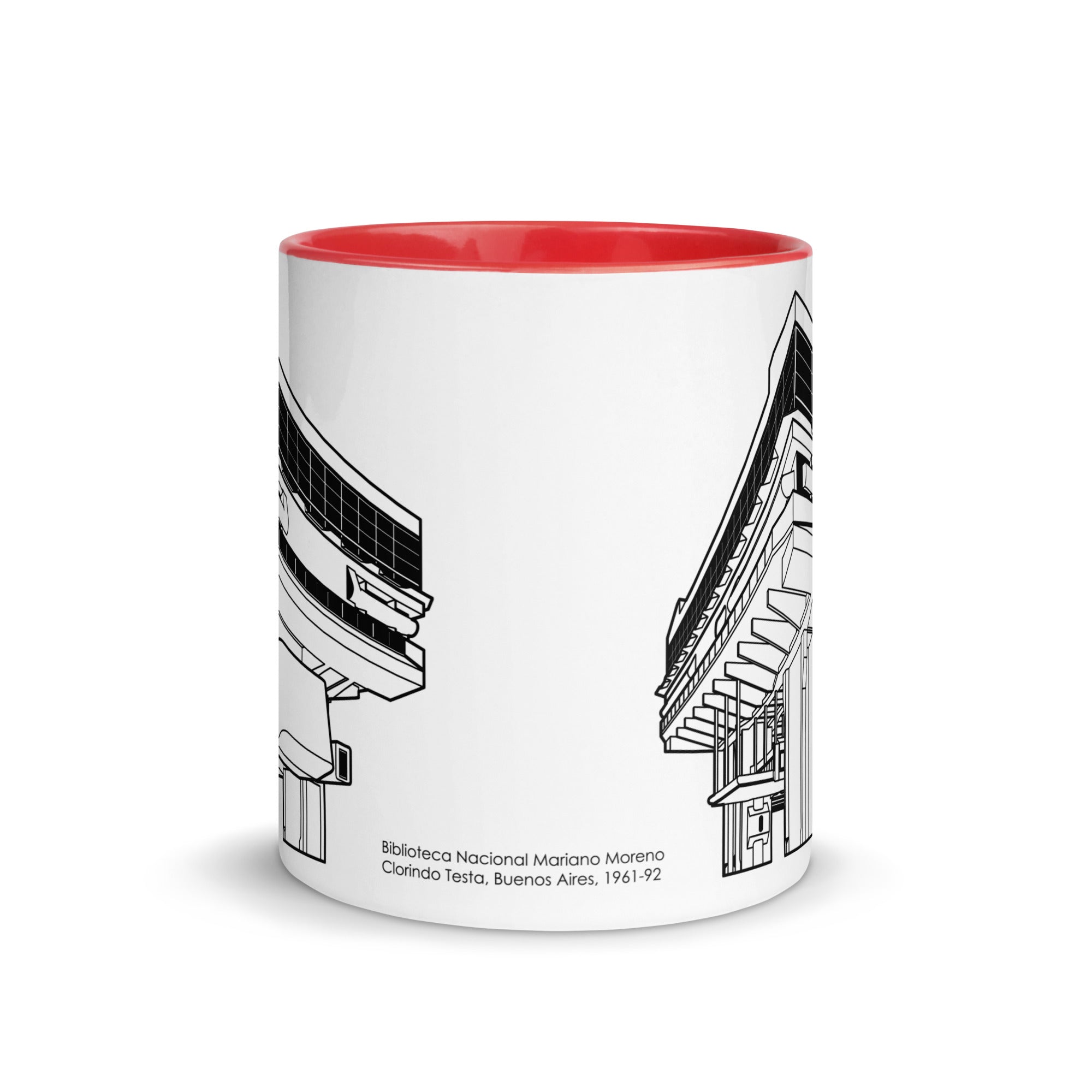 Biblioteca Nacional Mariano Moreno Different Colored Mugs