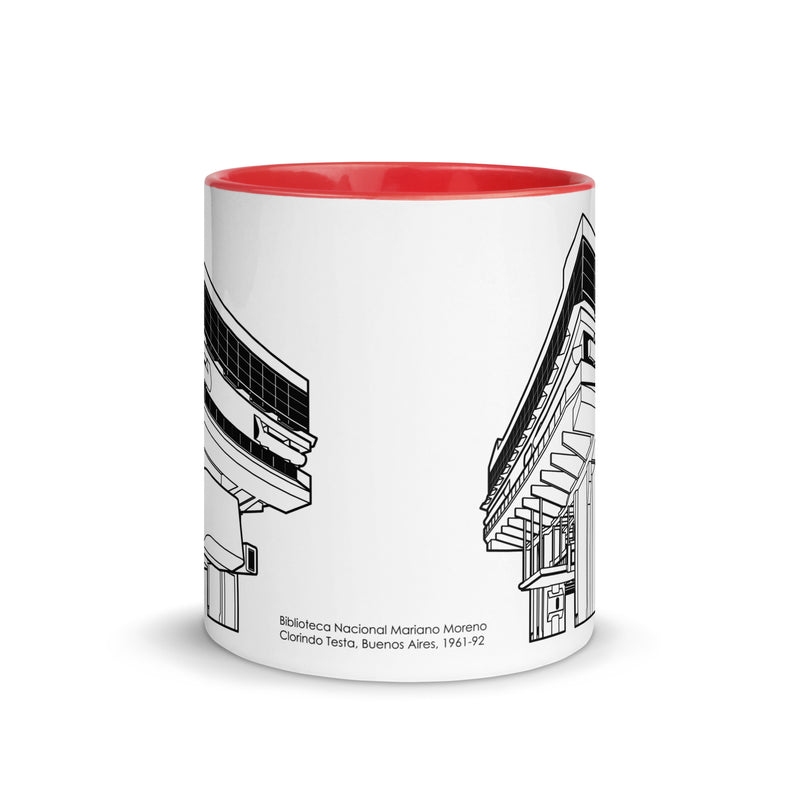 Biblioteca Nacional Mariano Moreno Different Colored Mugs