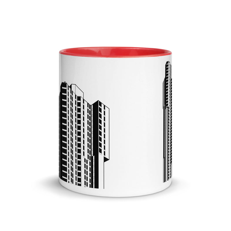 River Park Tower Different Coloured Mugs