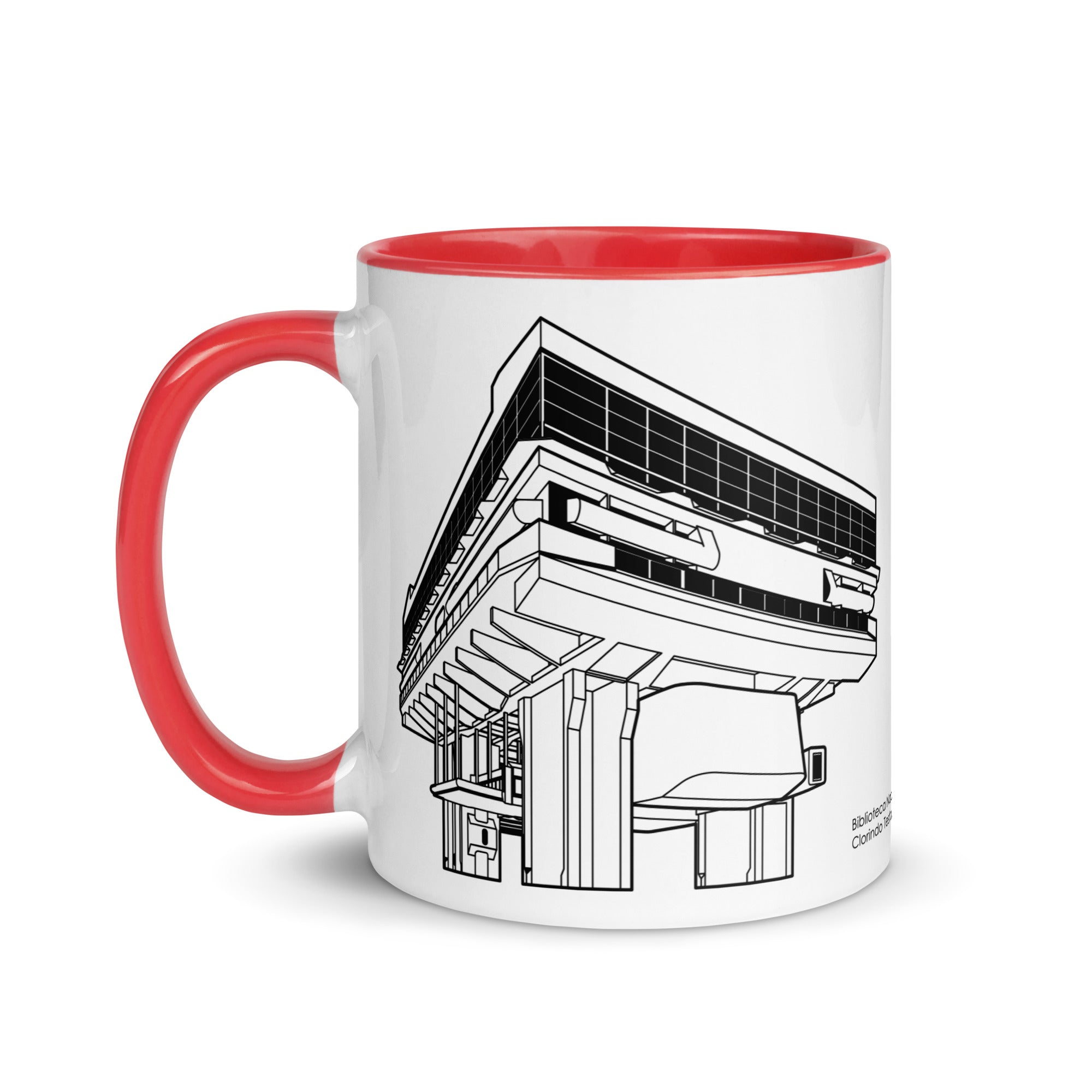 Biblioteca Nacional Mariano Moreno Different Colored Mugs