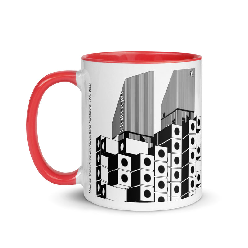 Nakagin Capsule Tower Different Coloured Mugs