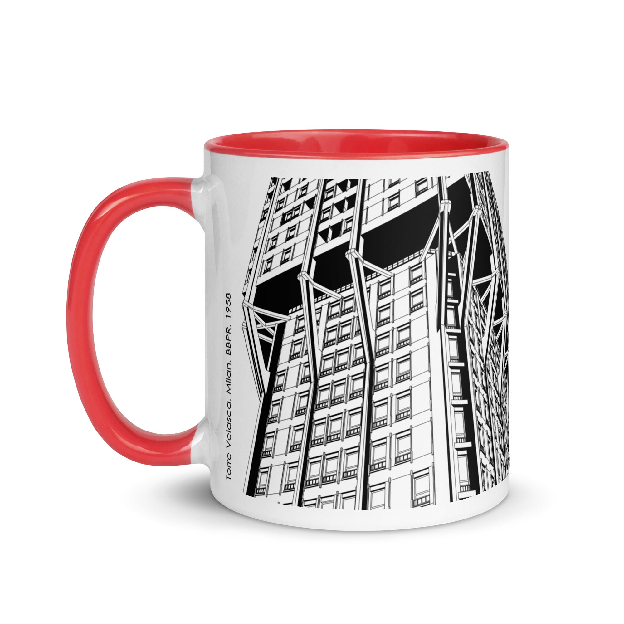 Torre Velasca Different Coloured Mugs