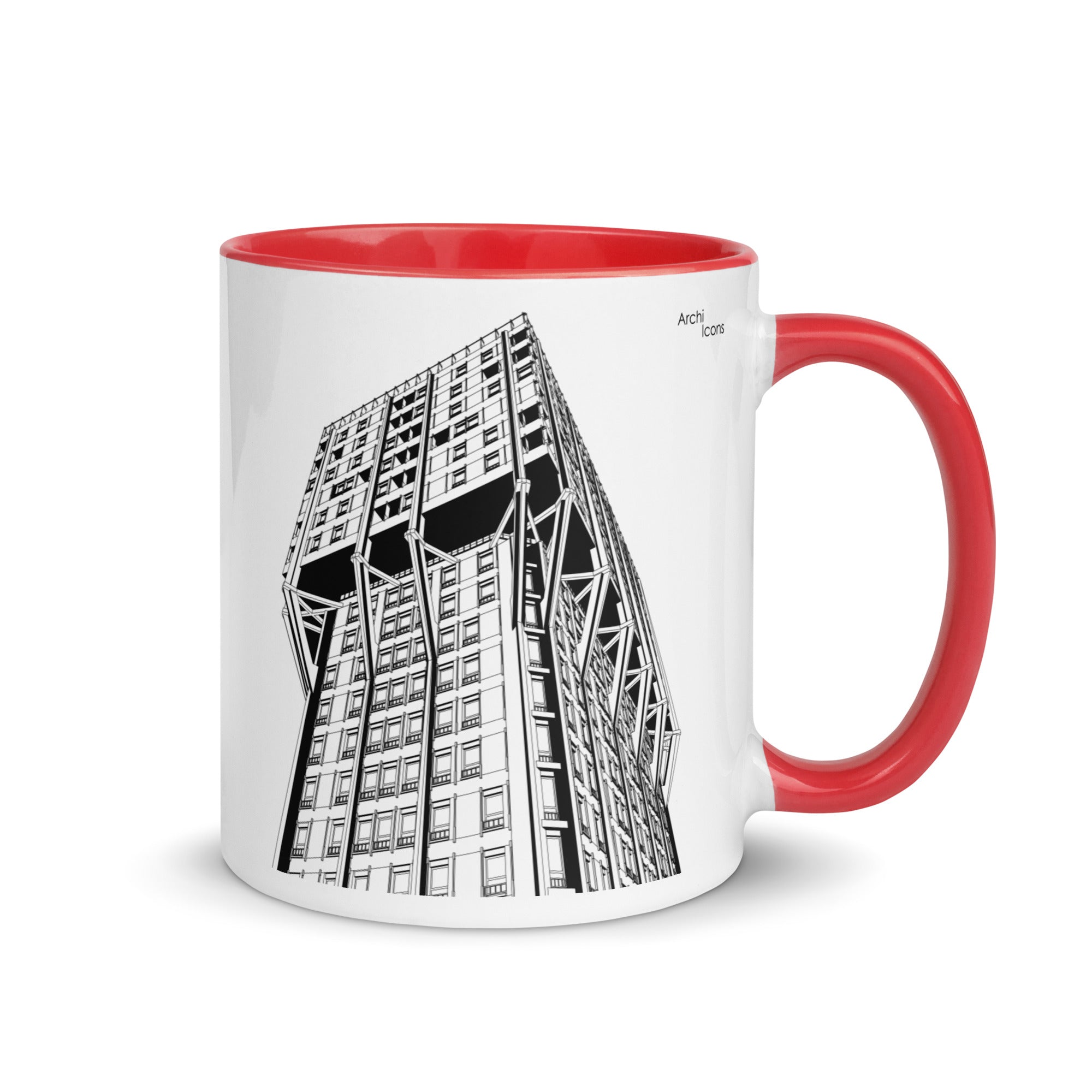 Torre Velasca Different Coloured Mugs