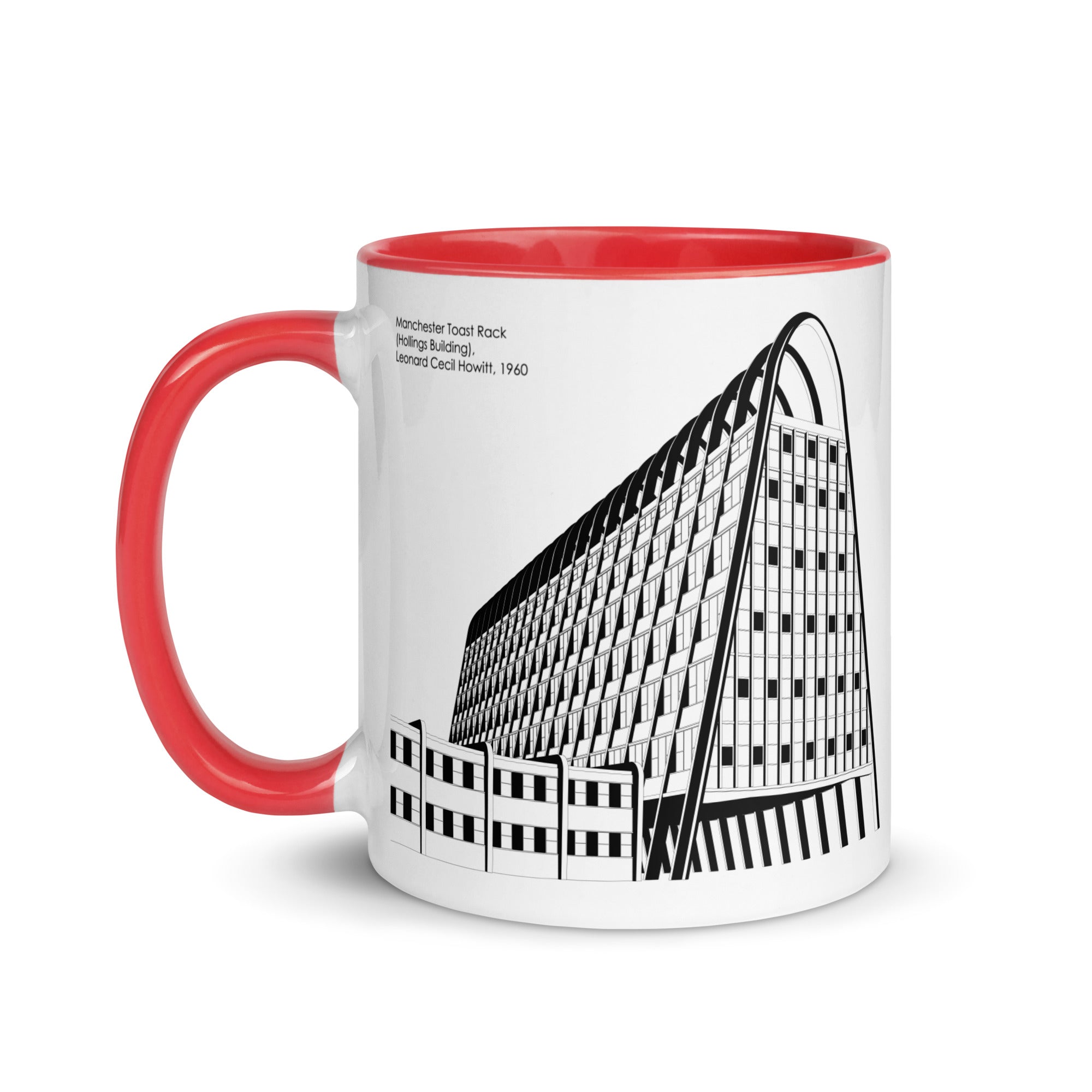 Manchester Toast Rack Different Coloured Mugs