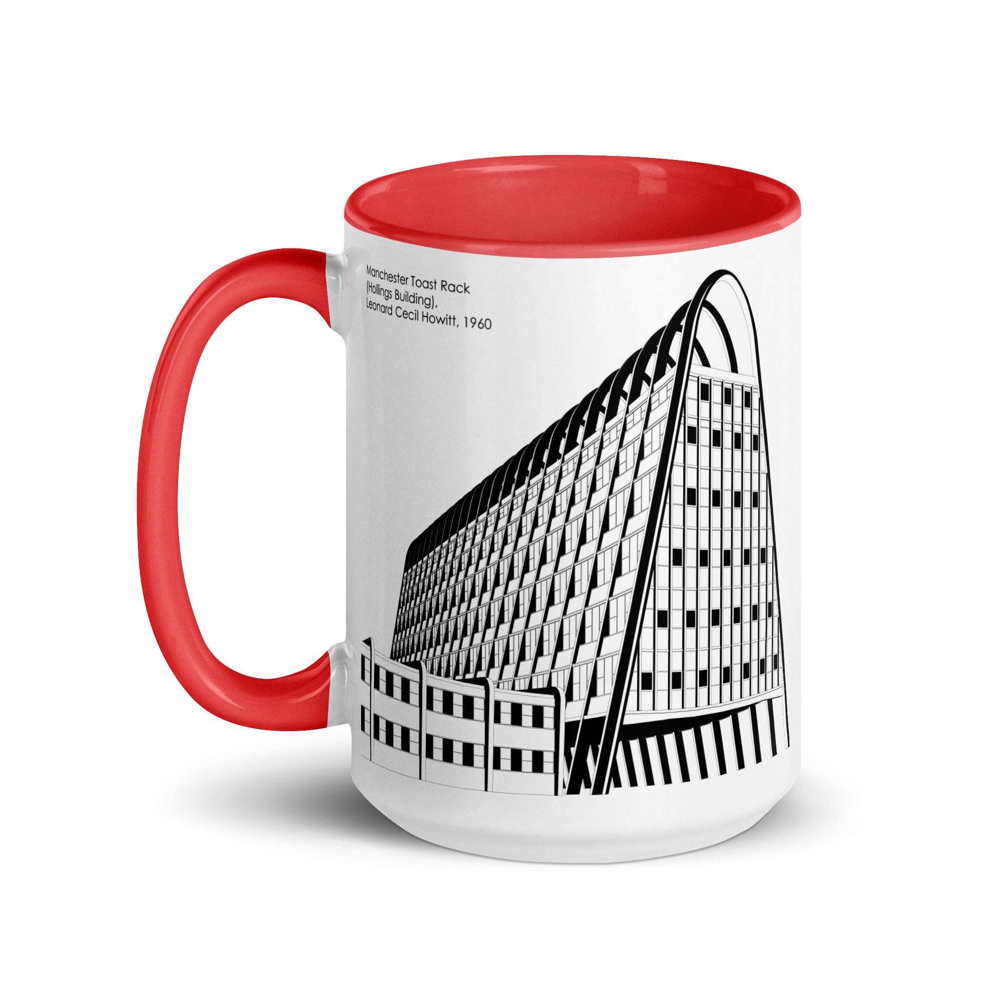 Manchester Toast Rack Different Coloured Mugs