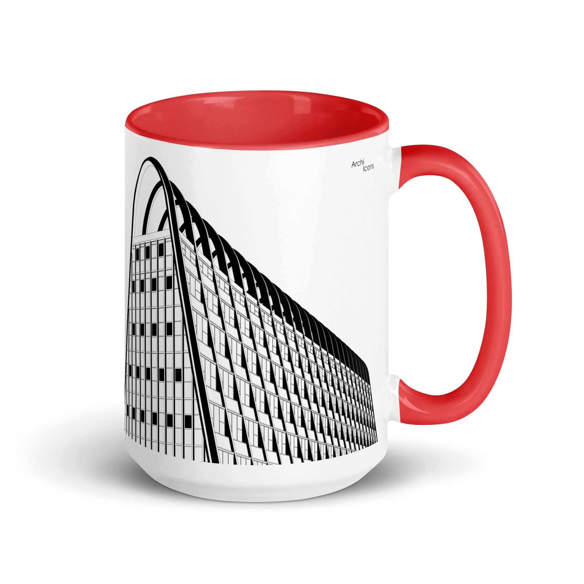 Manchester Toast Rack Different Coloured Mugs