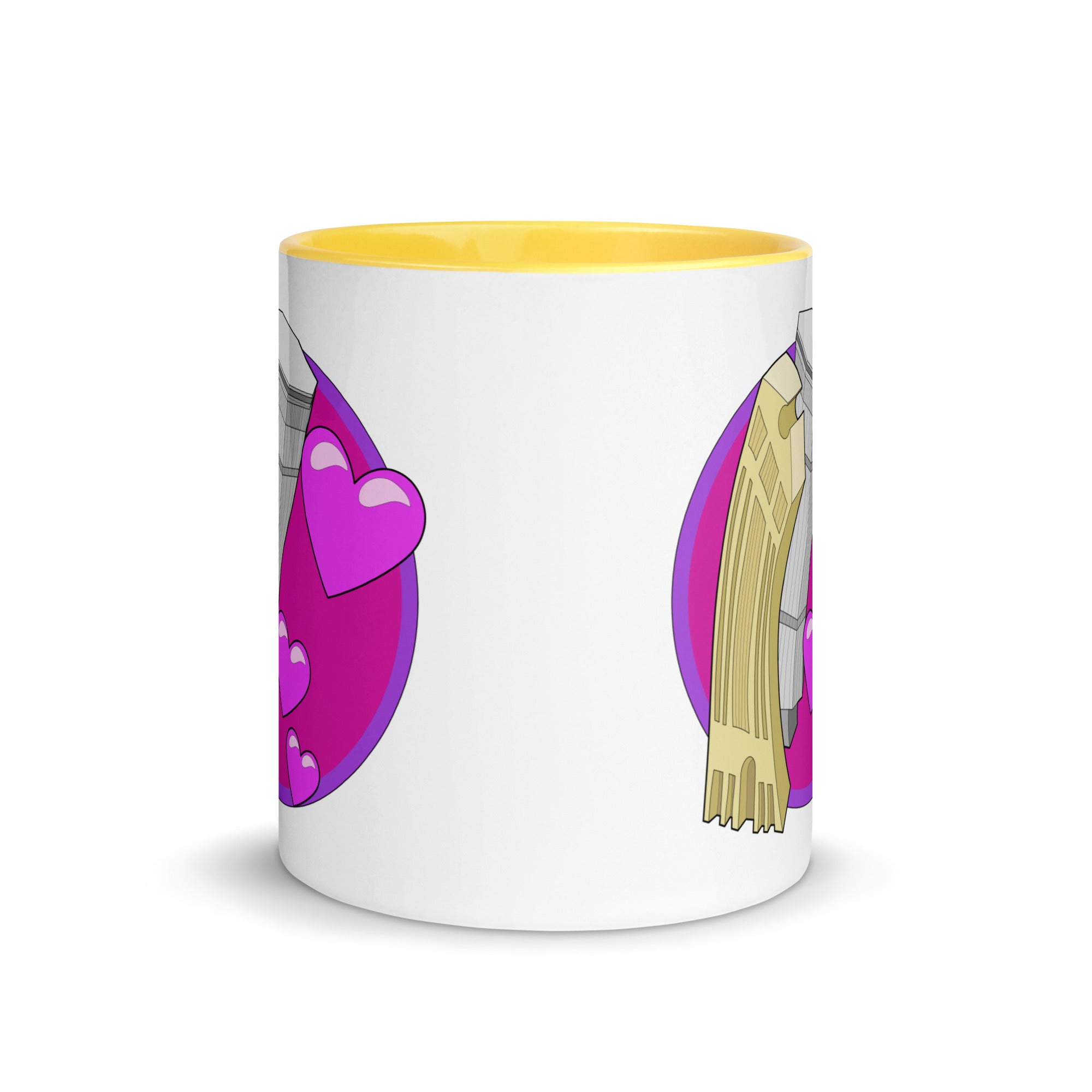 Stylistic Love Affair Mugs with Colour Inside