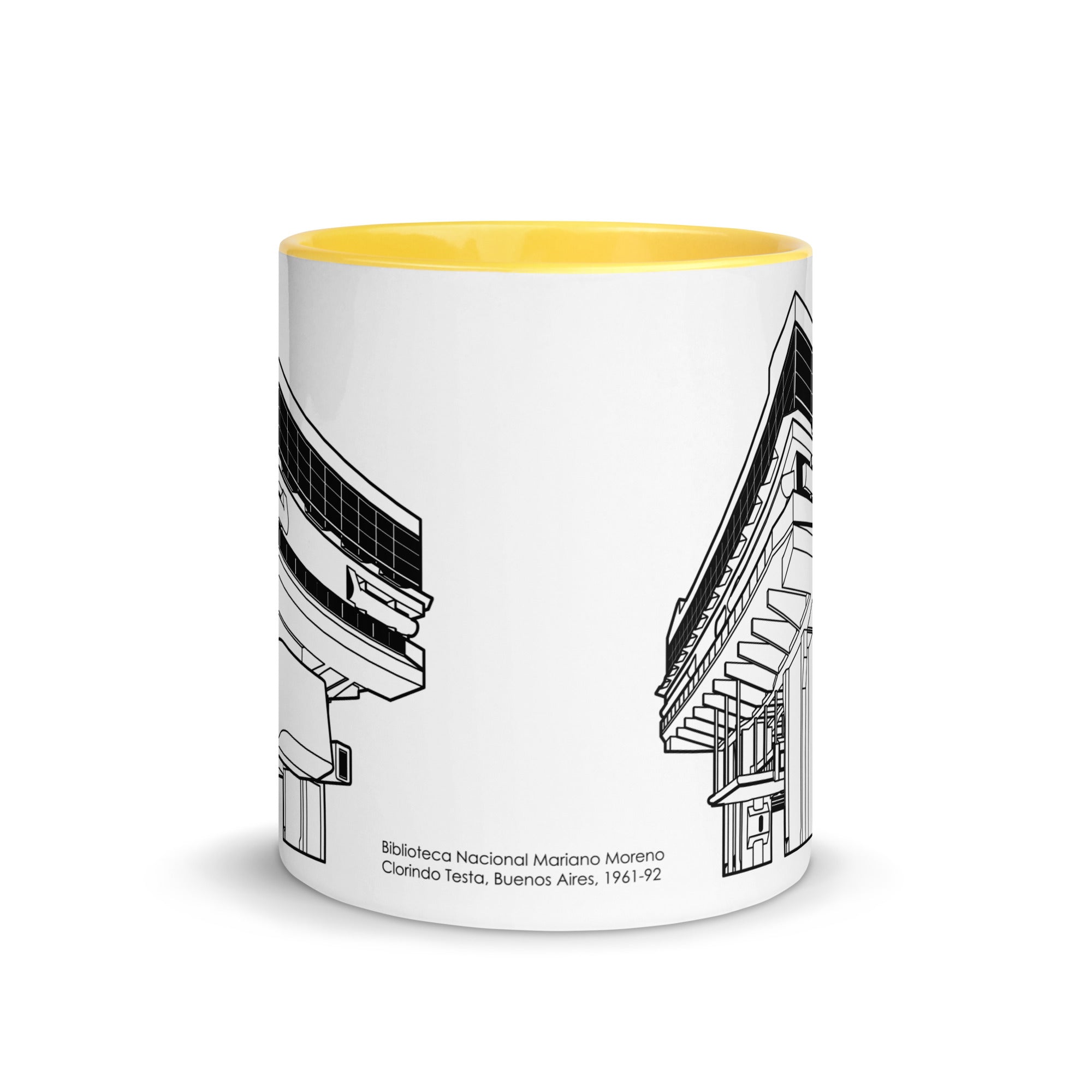 Biblioteca Nacional Mariano Moreno Different Colored Mugs