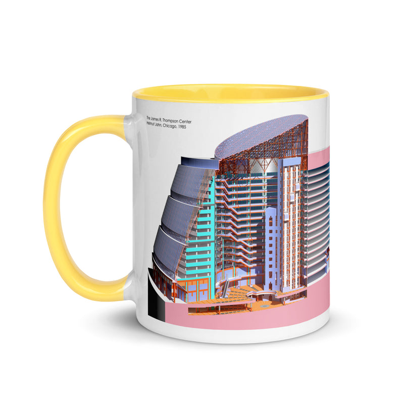 James R. Thompson Center Sectional Perspective Mugs with Color Inside
