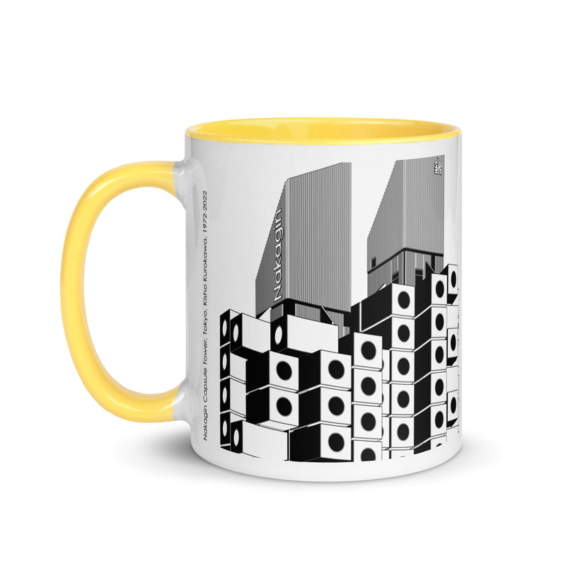 Nakagin Capsule Tower Different Coloured Mugs