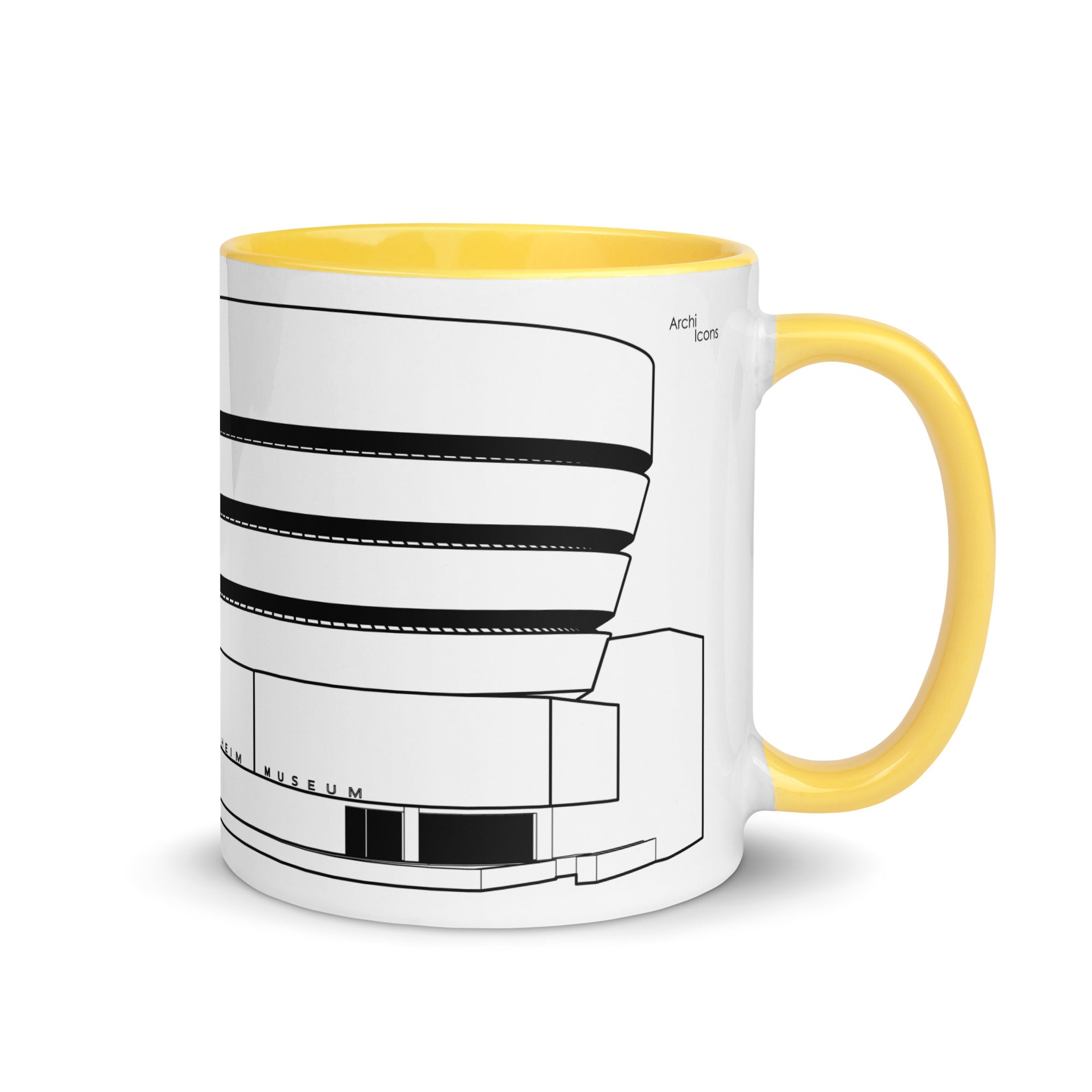 Solomon R. Guggenheim Museum Different Coloured Mugs