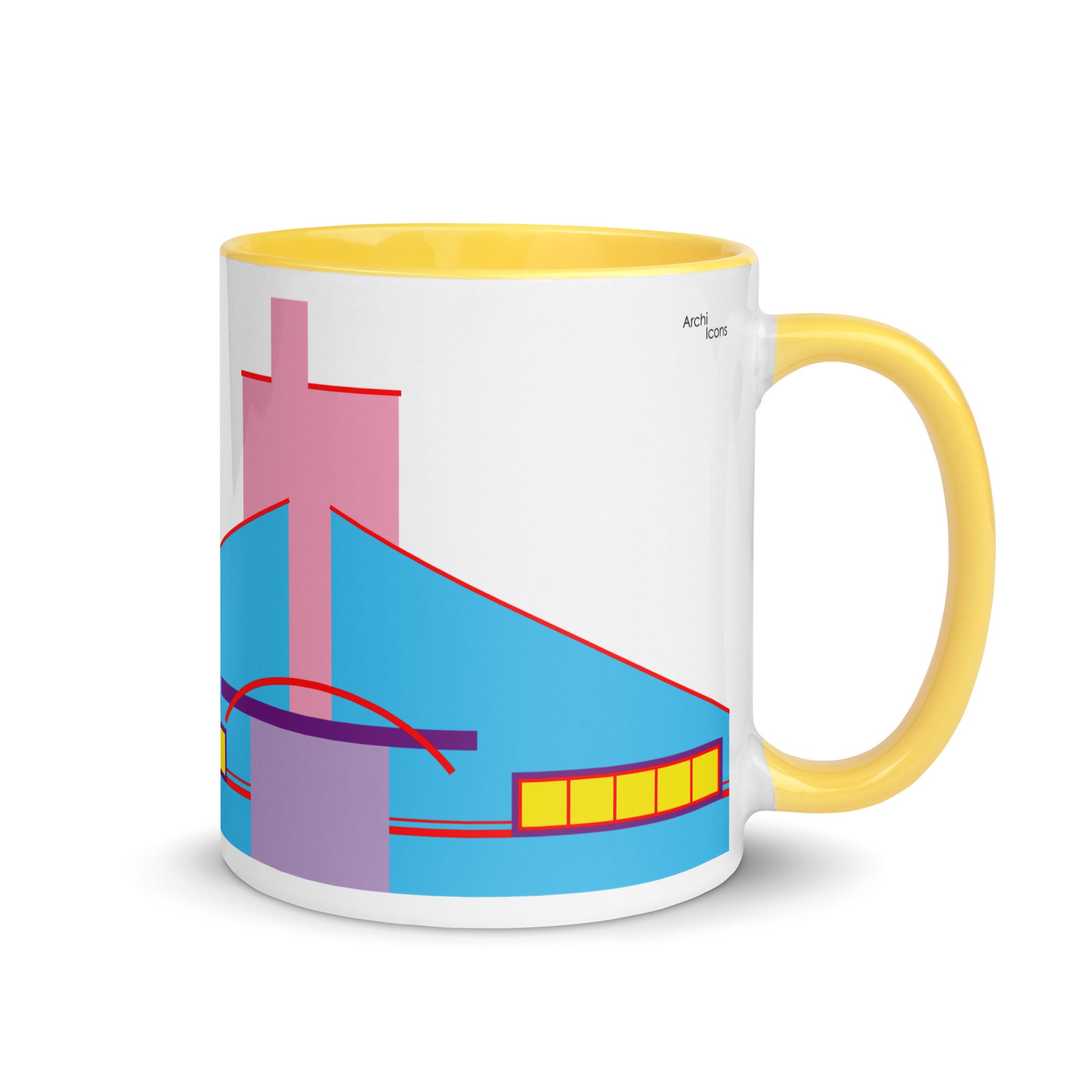 Vanna Venturi House Different Colored Mugs