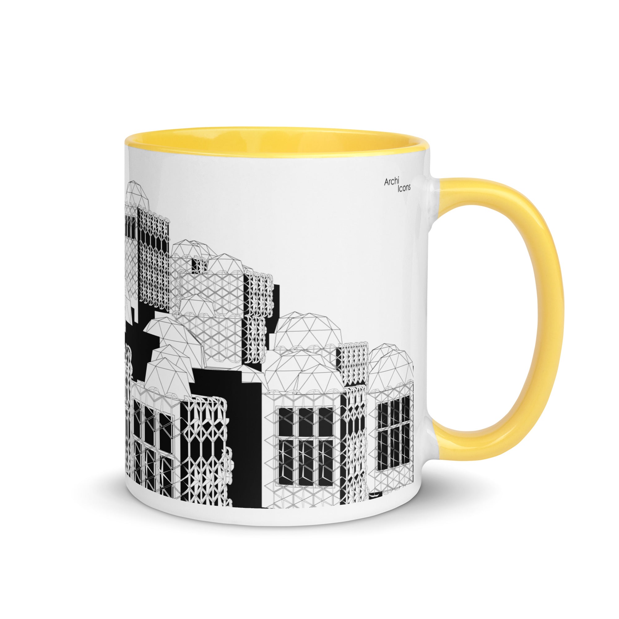 National Library of Kosovo Different Coloured Mugs