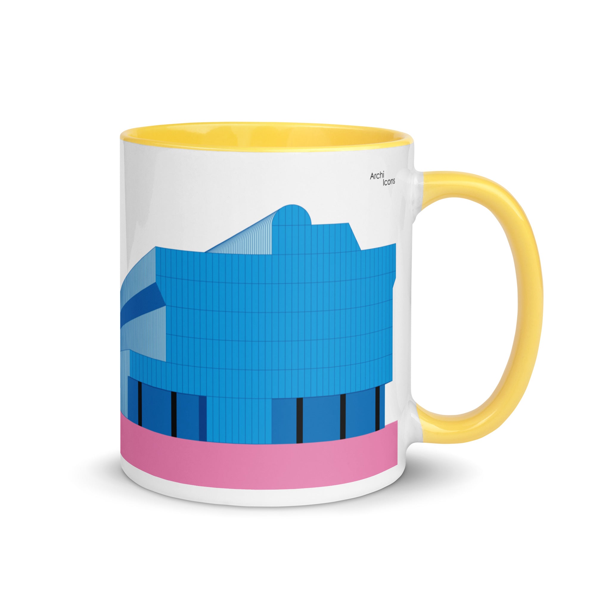 Pacific Design Center Different Coloured Mugs | César Pelli Late-Modern ...