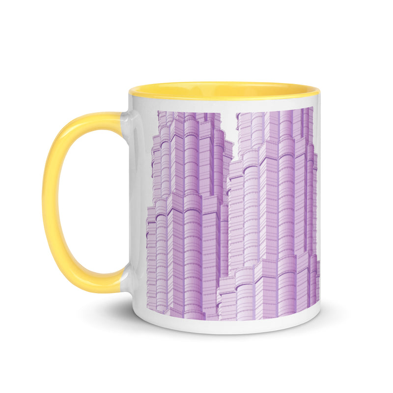 Petronas Towers Blue, Yellow or Pink Mug