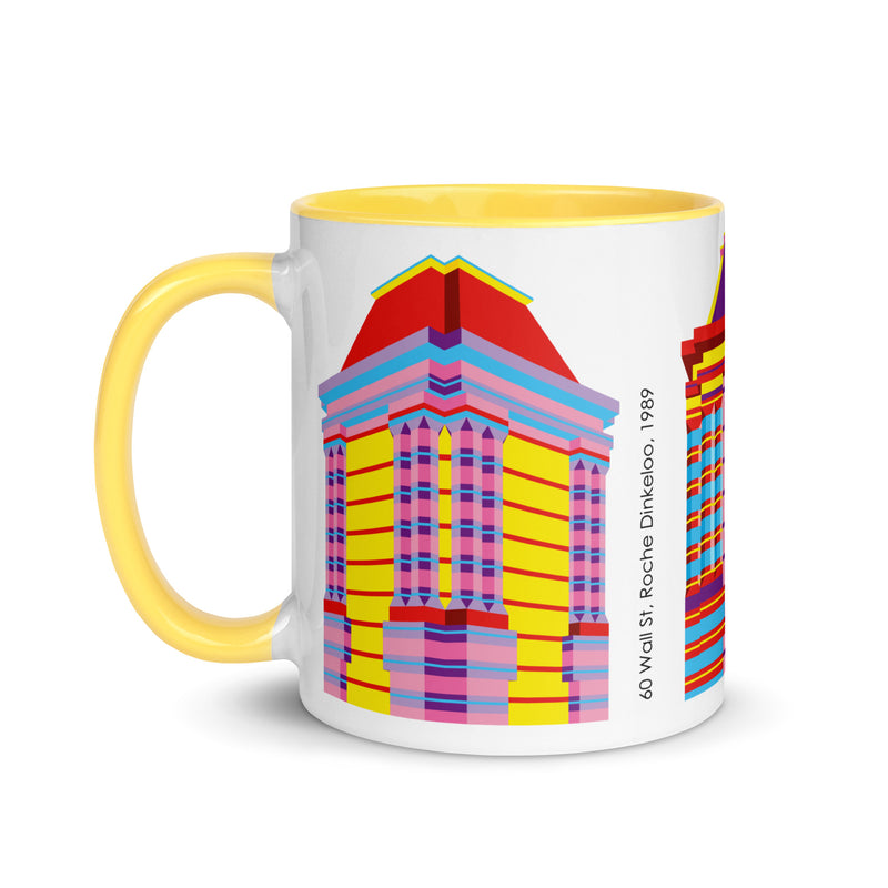 60 Wall Street Blue, Yellow or Red Mug