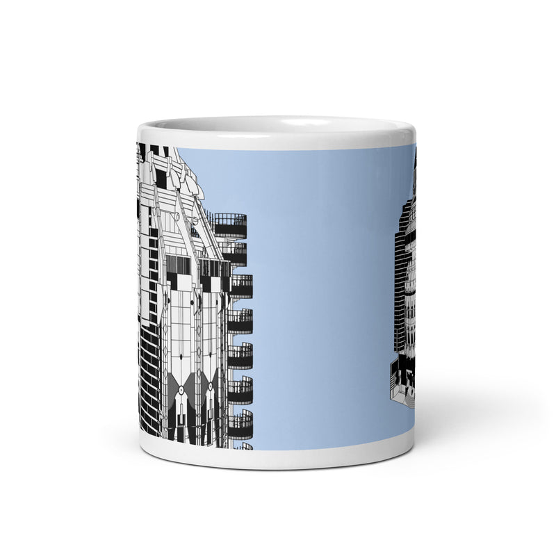 Humax Pavilion Black & White Illustration Mugs