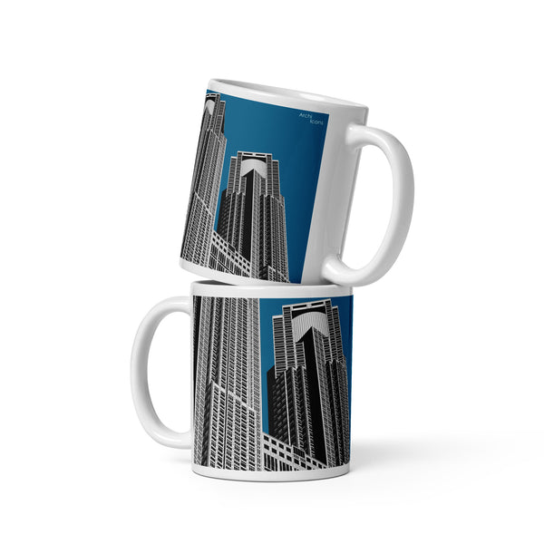 Tokyo Metropolitan Government Building No1 Black & White Mugs