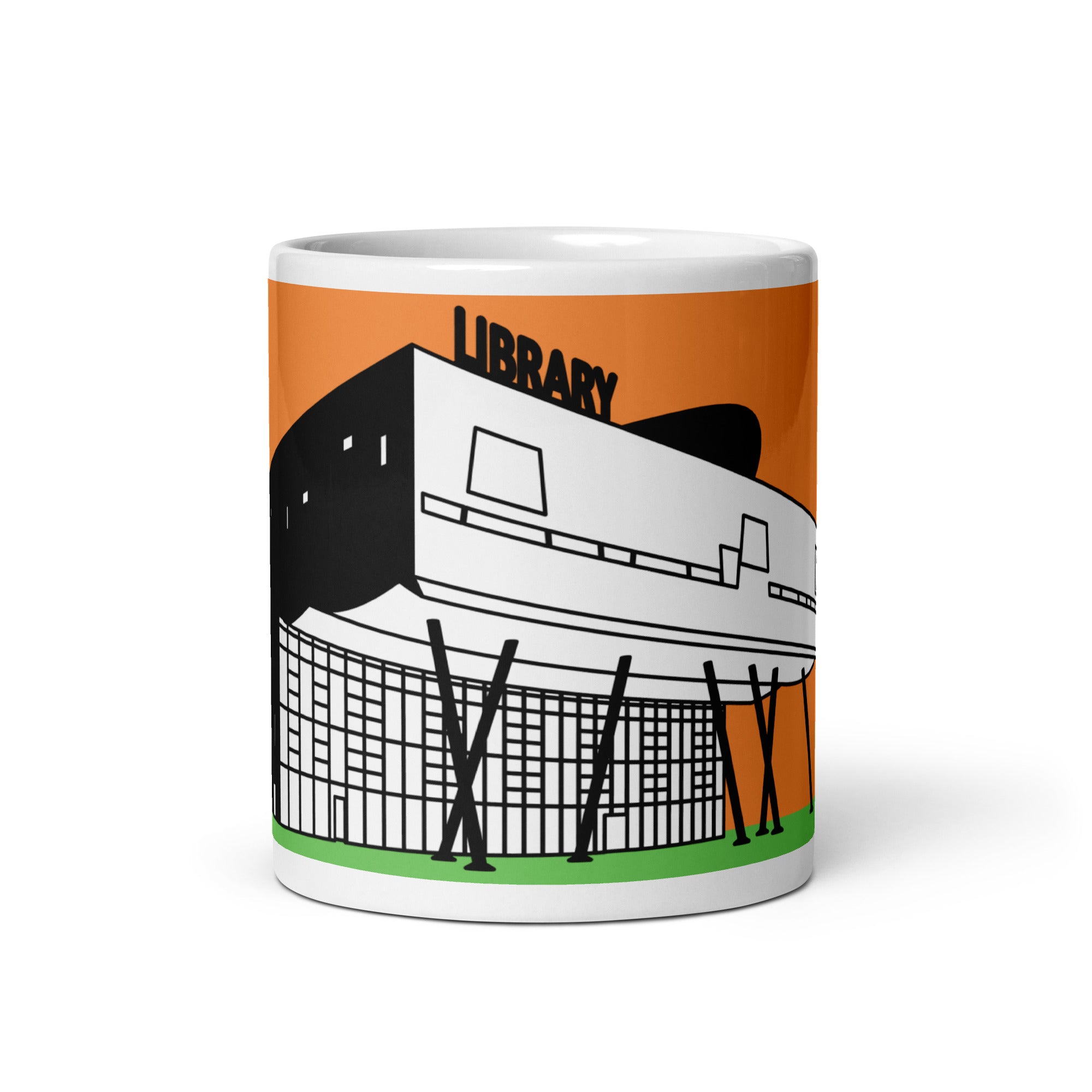 Peckham Library Orange Mugs | Alsop Postmodern London Stirling Prize Gift