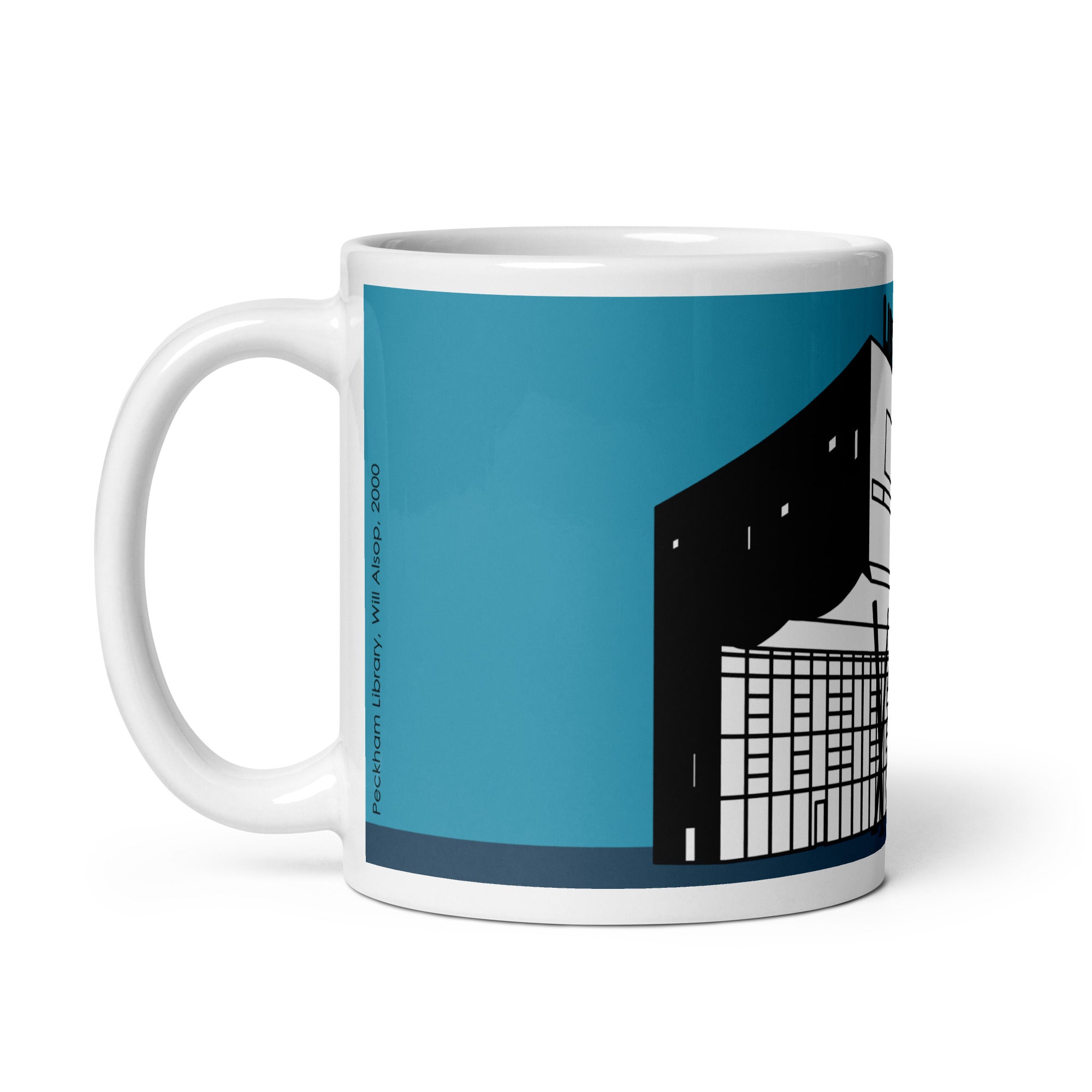 Peckham Library Blue Mugs