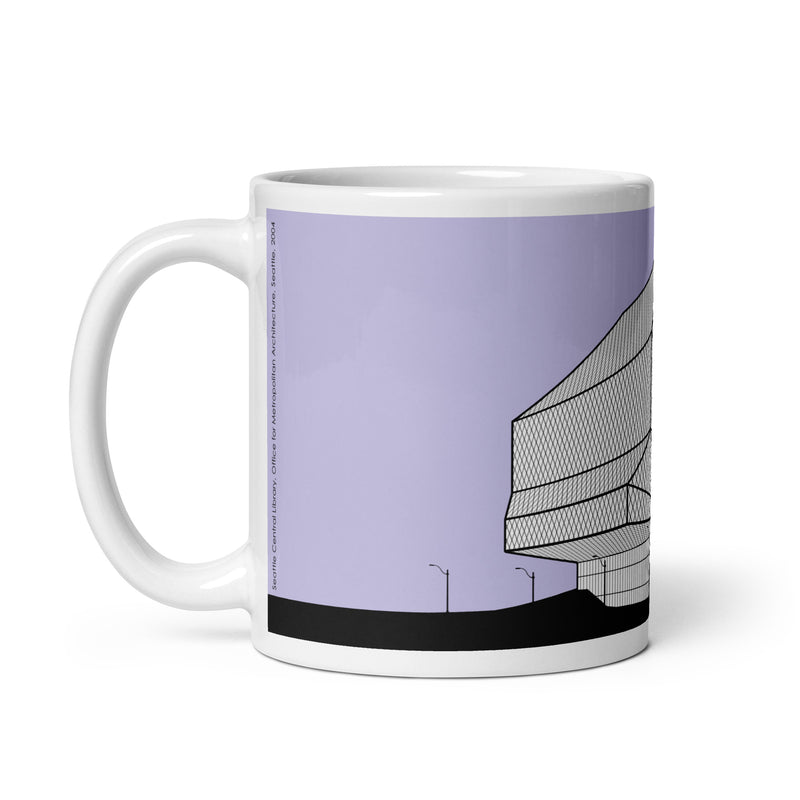 Seattle Central Library Purple Mugs