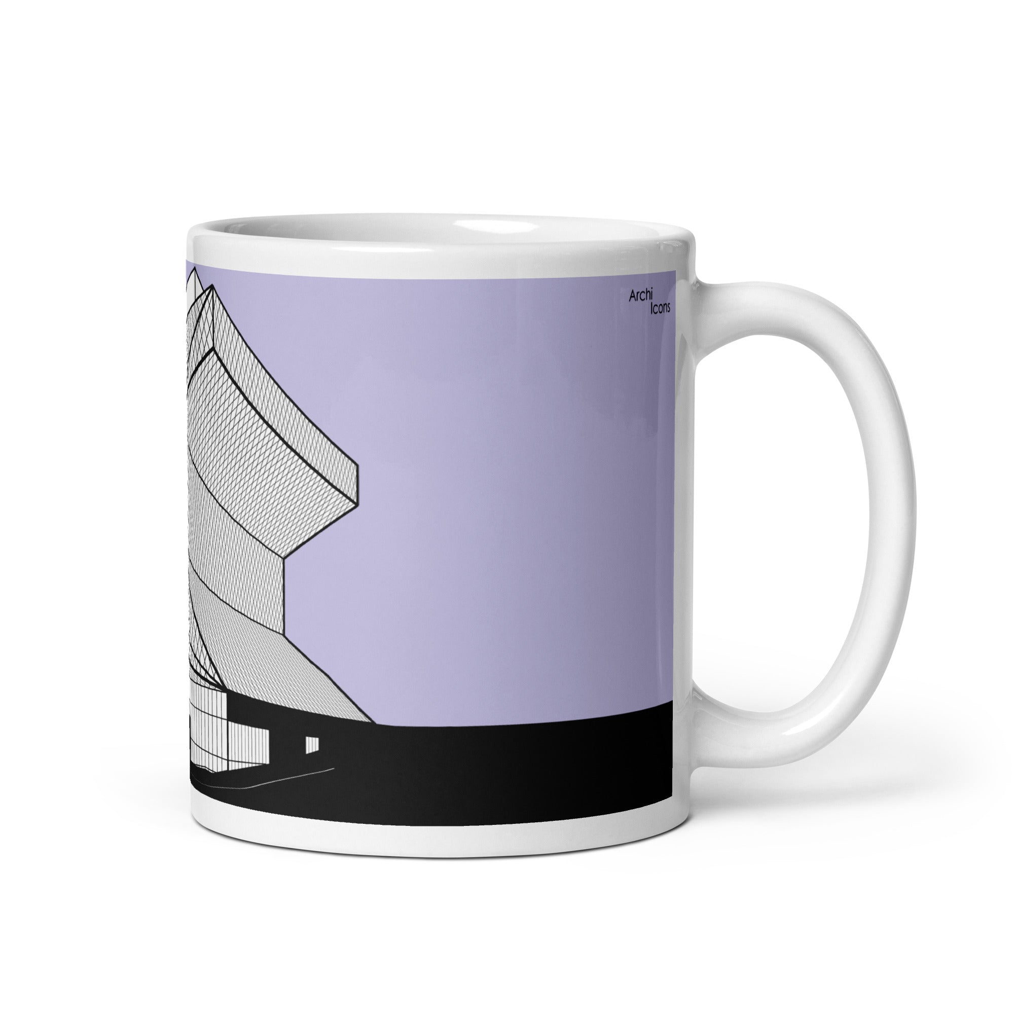 Seattle Central Library Purple Mugs