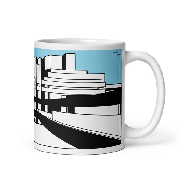 National Theatre West View Blue Mugs