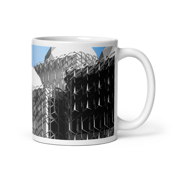 National Library of Kosovo with Shadow Mugs