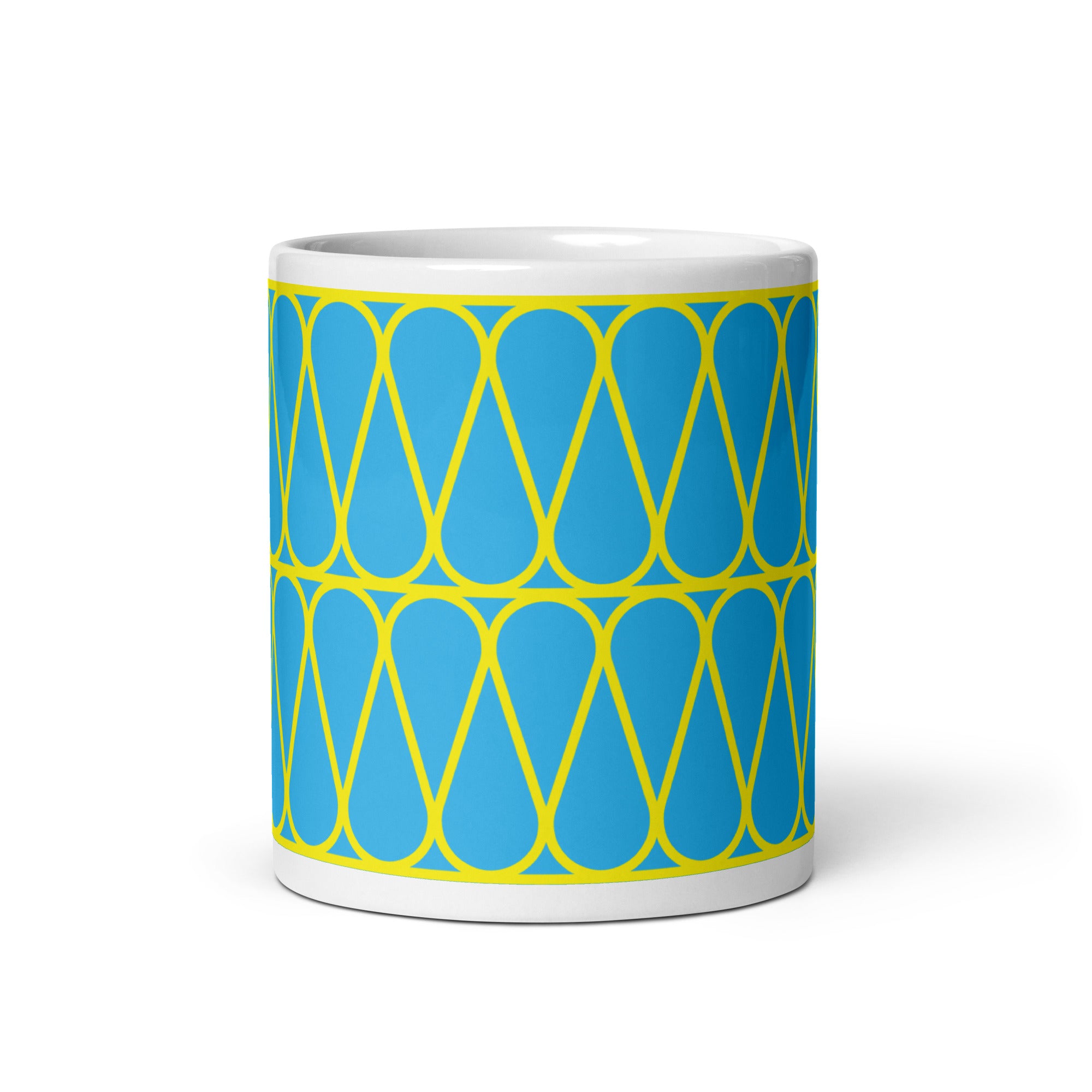 Insulation Yellow & Blue Hatch Mugs
